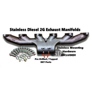 Stainless Diesel 24 Valve T3 Exhaust Manifold