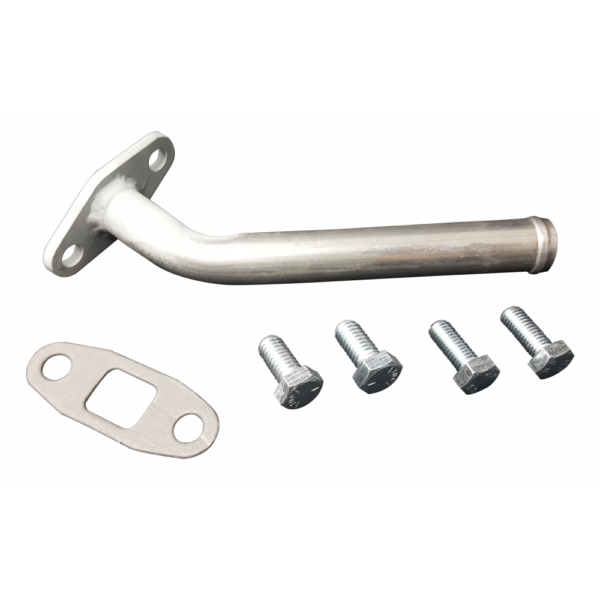Stainless Diesel Twin Turbo Oil Drain Line